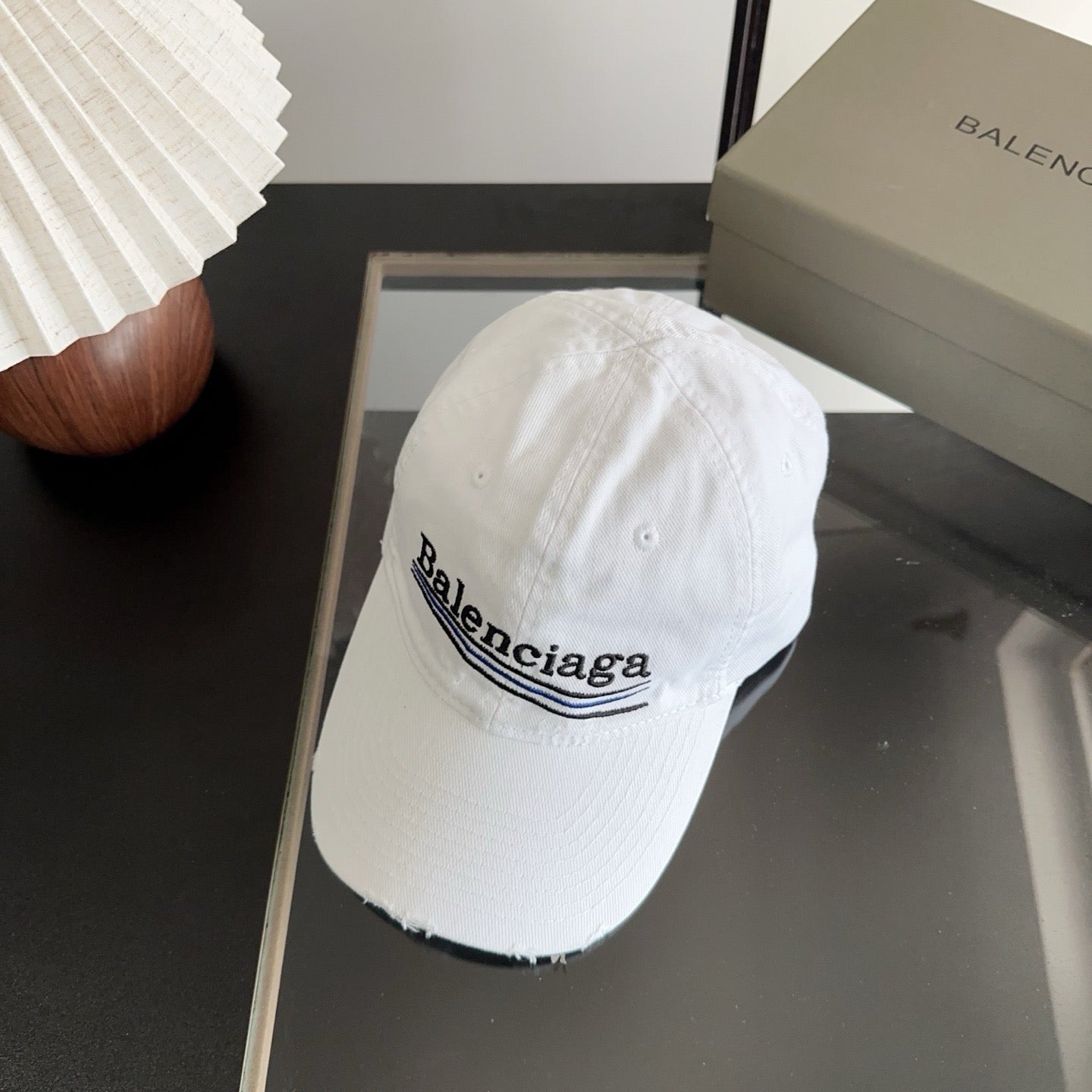 Balenciaga Baseball Cap with Embroidered Letters 412862