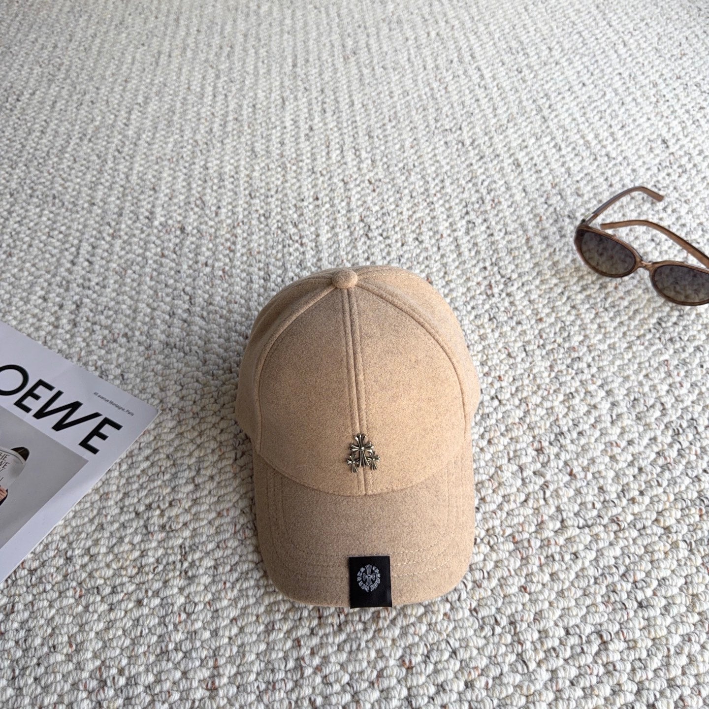Chrome Hearts Wool Baseball Cap 413192