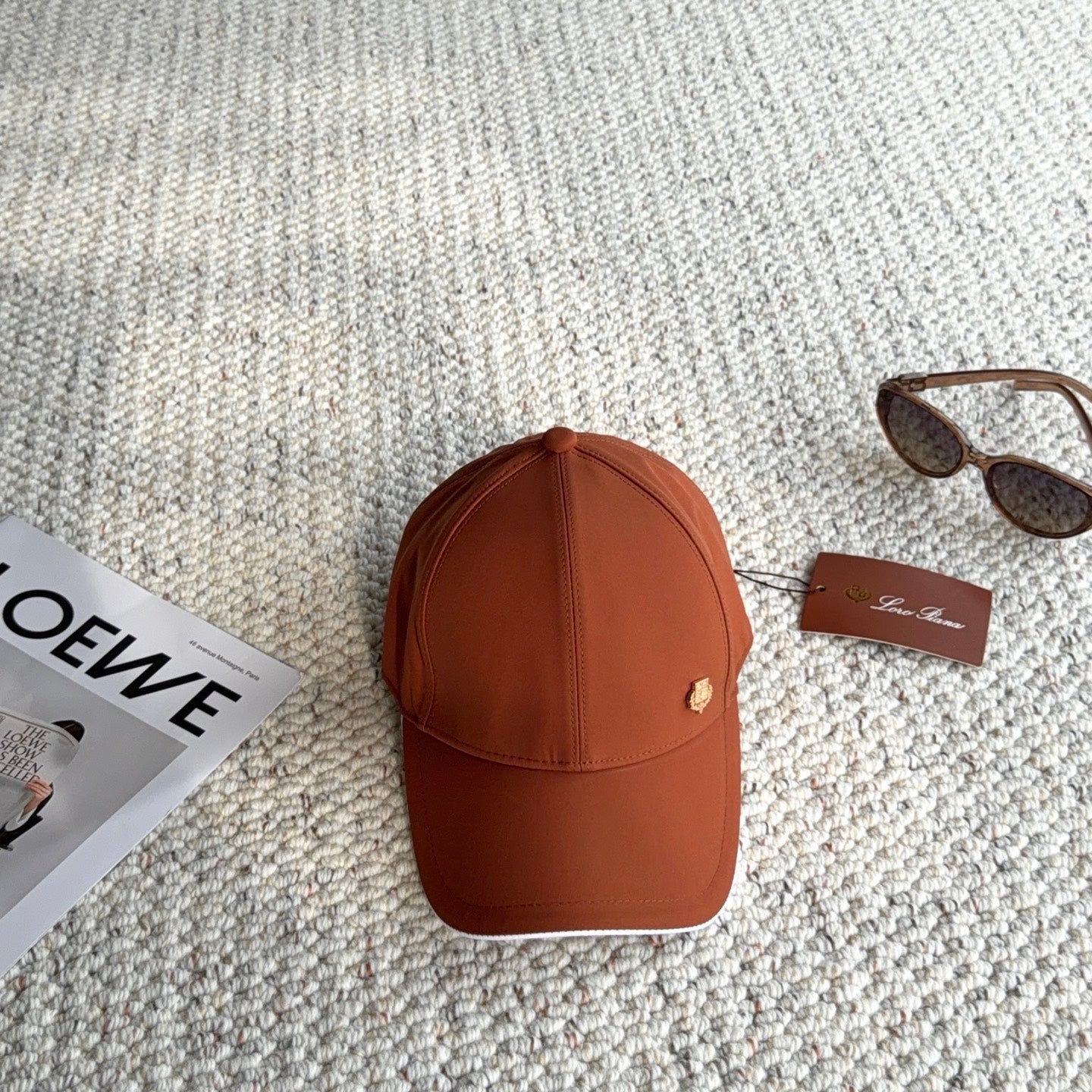 Loro Piana Baseball Cap with Metal Logo 425743