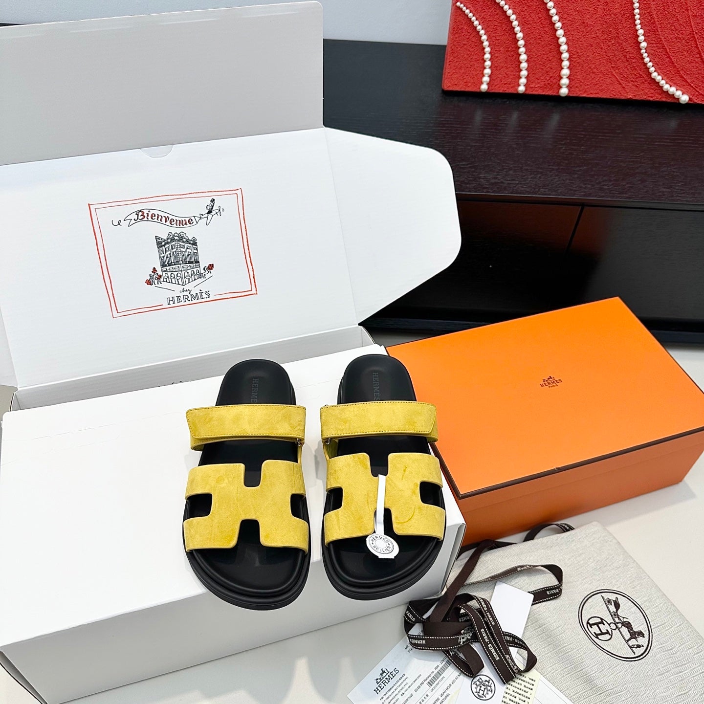 Hermes 2026 Chypre Sandal Suede Leather 992529