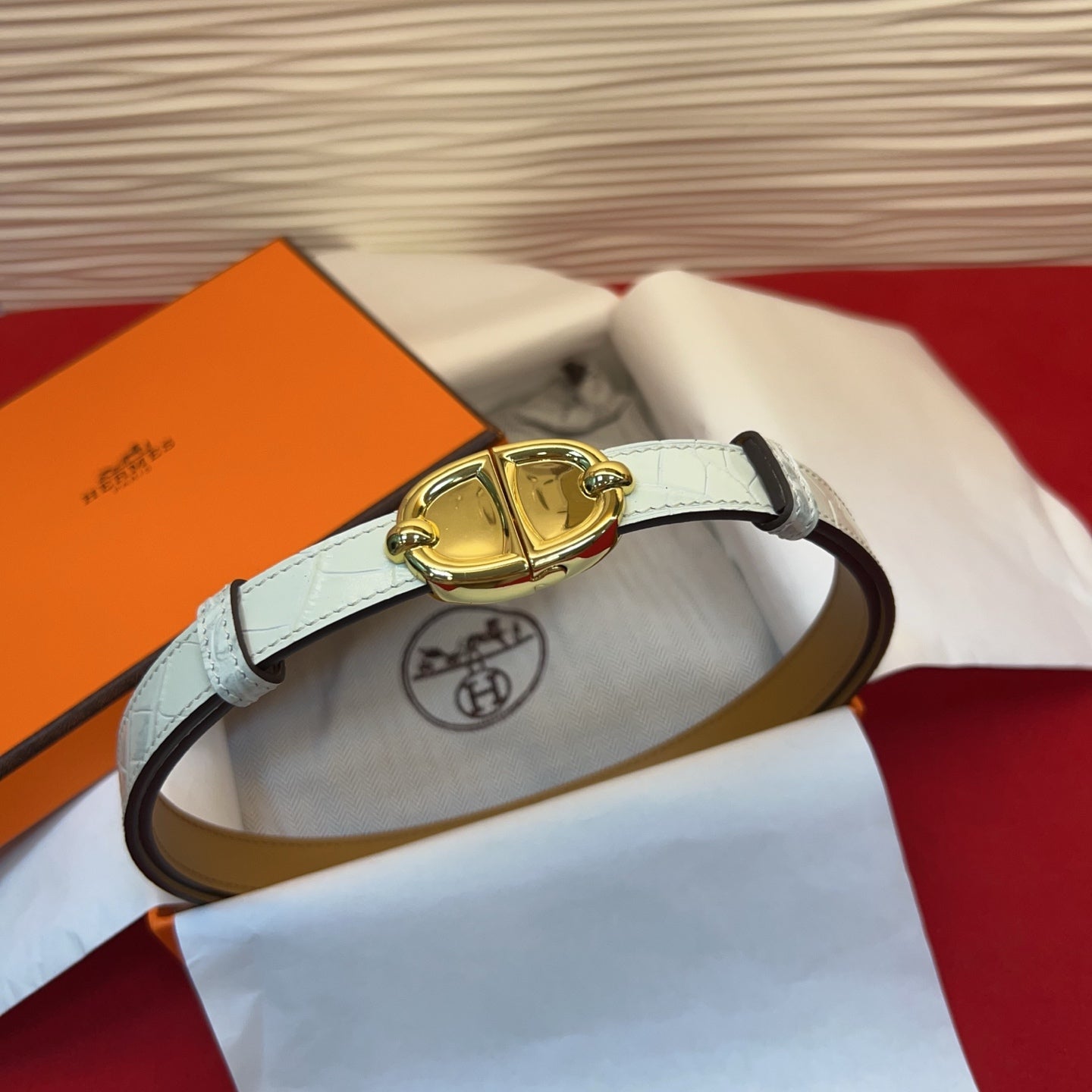 Hermes 2026 Chaine Ancre Belt 18mm Leather