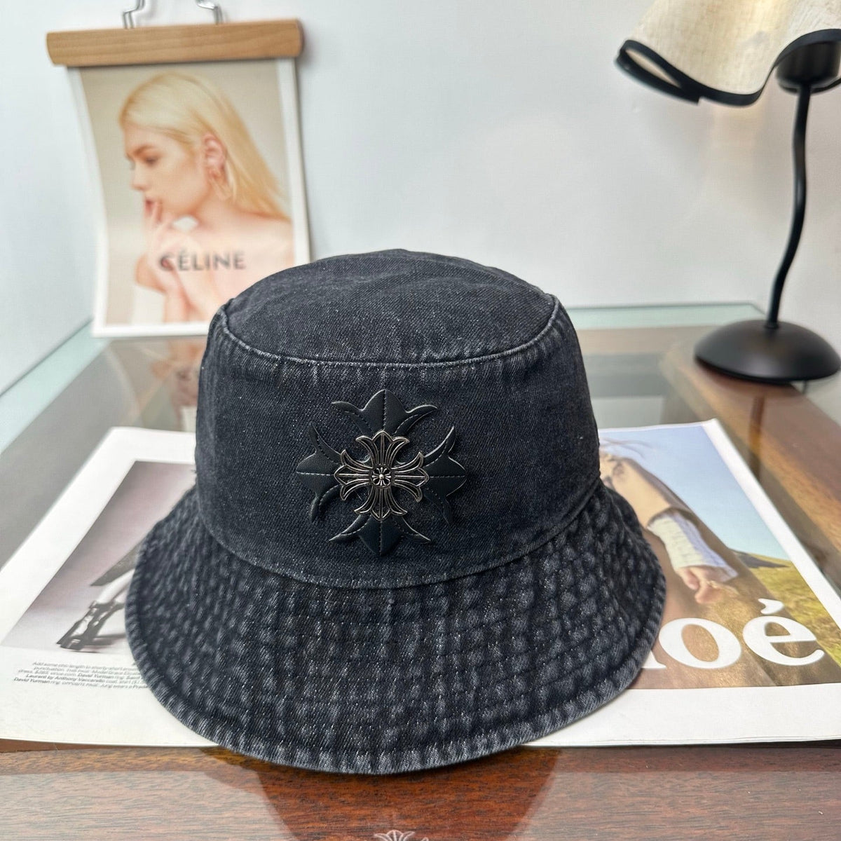 Chrome Hearts Denim Fisherman Hat 514948