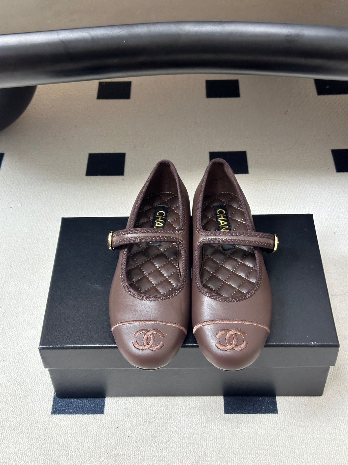 Chanel 2026 Shoe Brown Chocolate Suede Lambskin