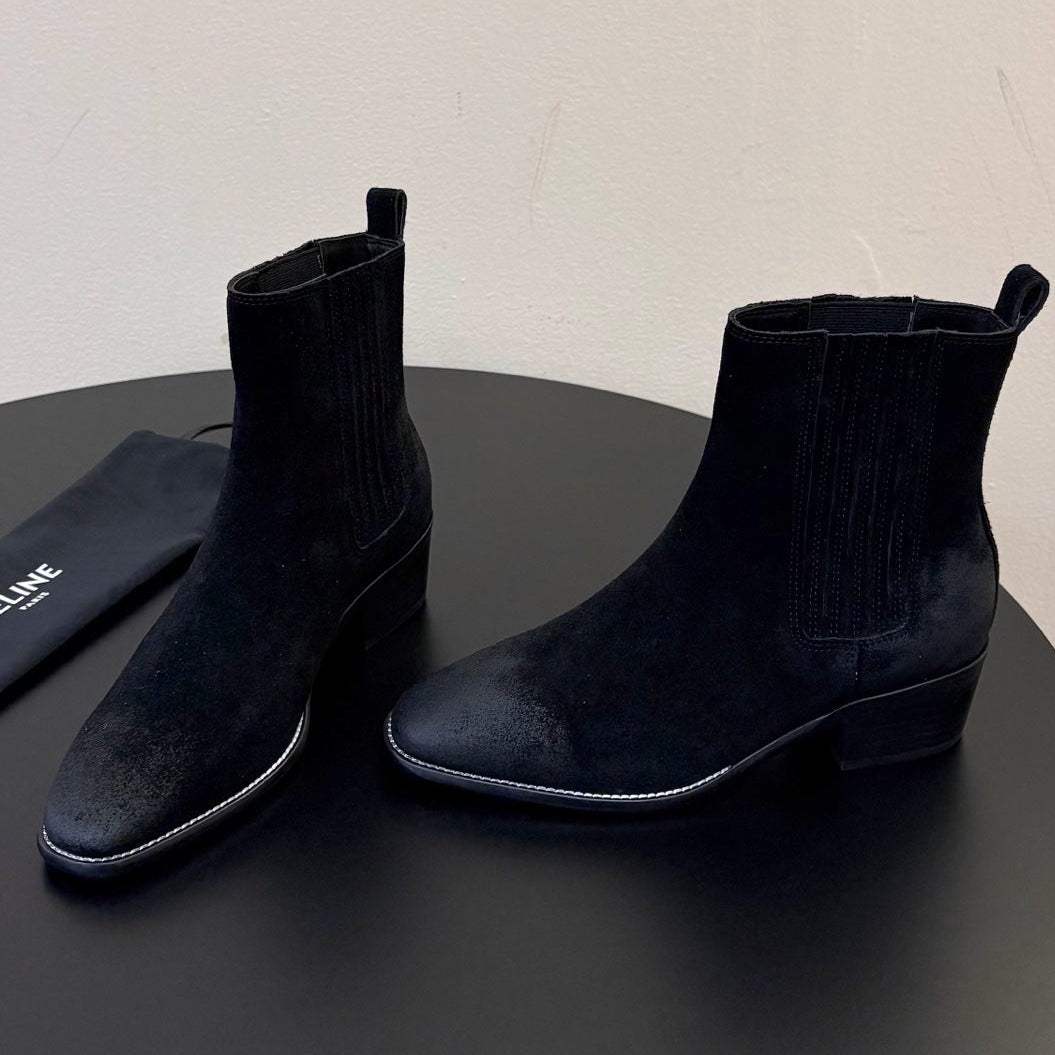 Celine 2026 Ankle Boots 50mm Suede 104883