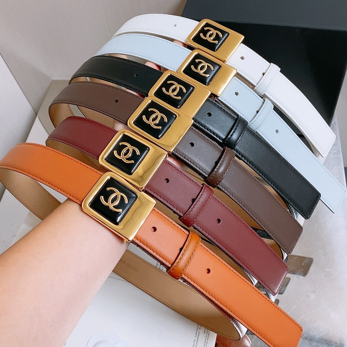Chanel 2026 CC Buckle Belt 30mm Calfskin