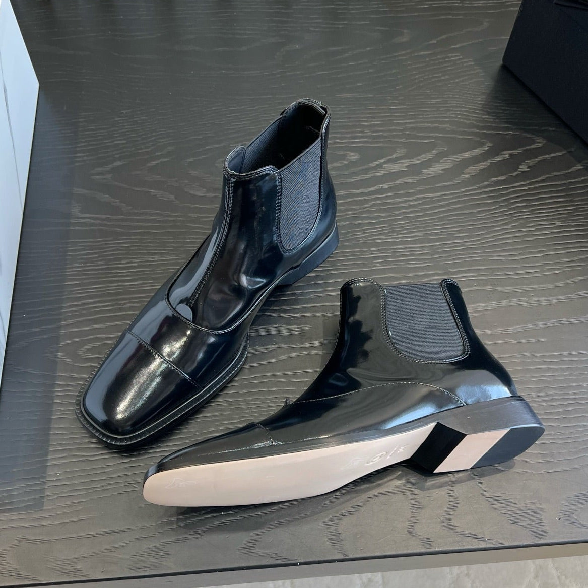 Chanel 2026 Square Toe Chelsea Boots Leather 197878