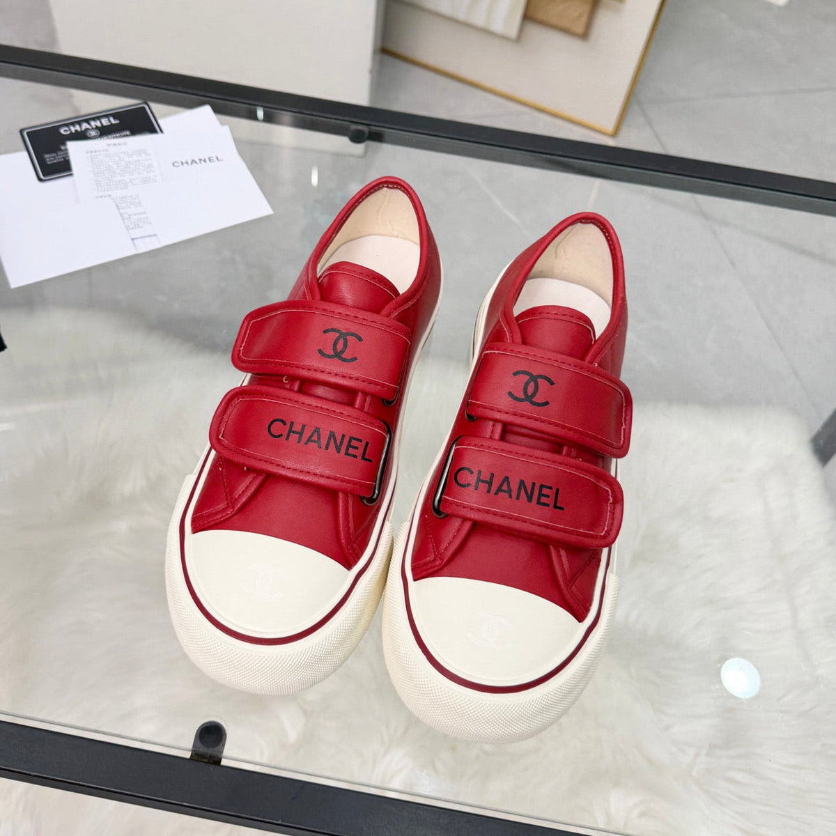 Chanel 2026 Low-Top Sneakers Leather Wool 191144