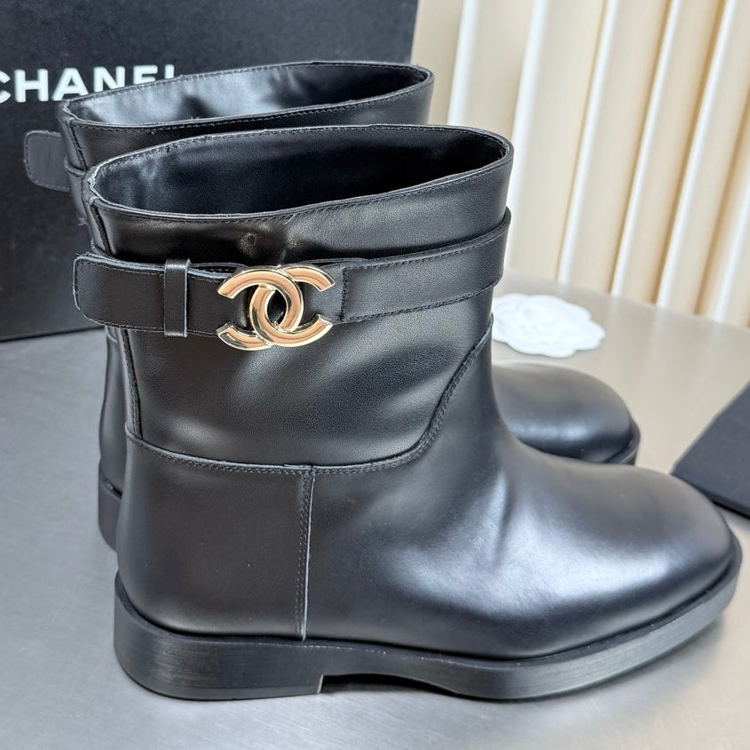 Chanel 2026 Ankle Boots Leather Suede 123437