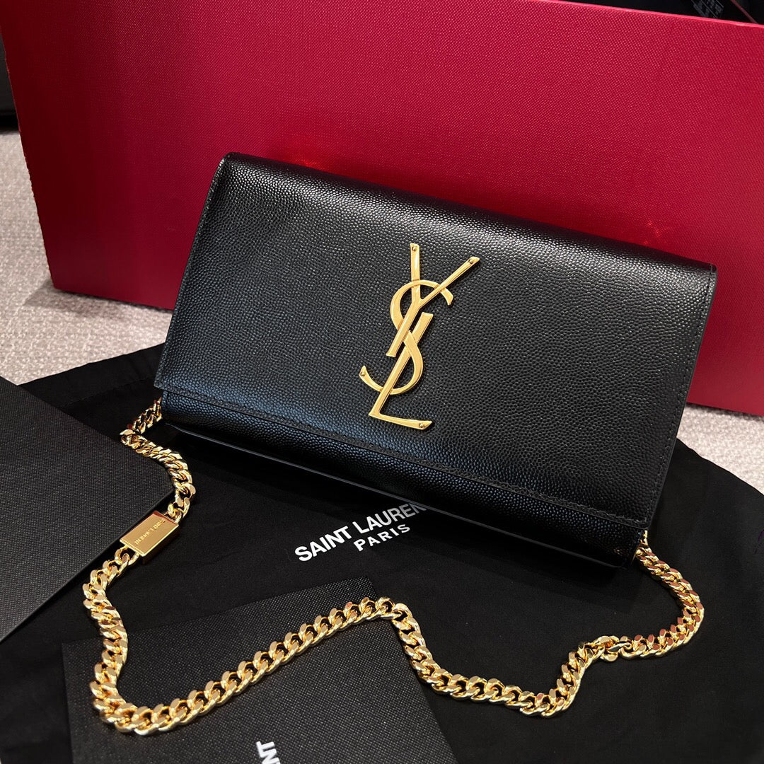 YSL 2026 Kate Medium Chain Bag 20cm Leather