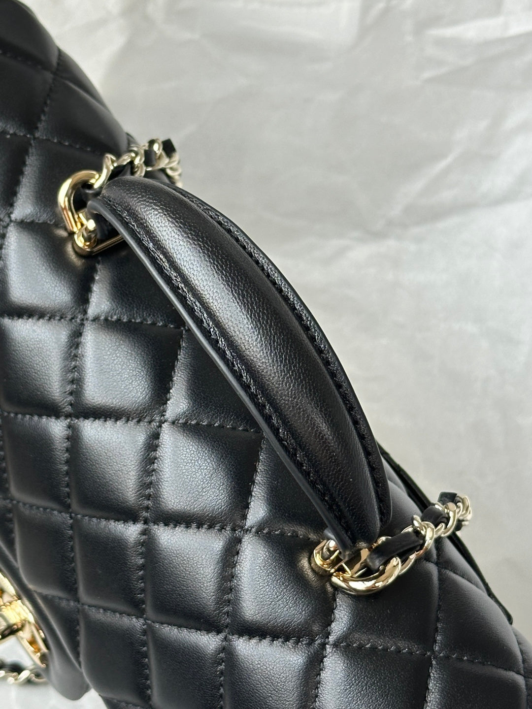 Chanel 2026 Flap Bag with Top Handle 25cm Lambskin