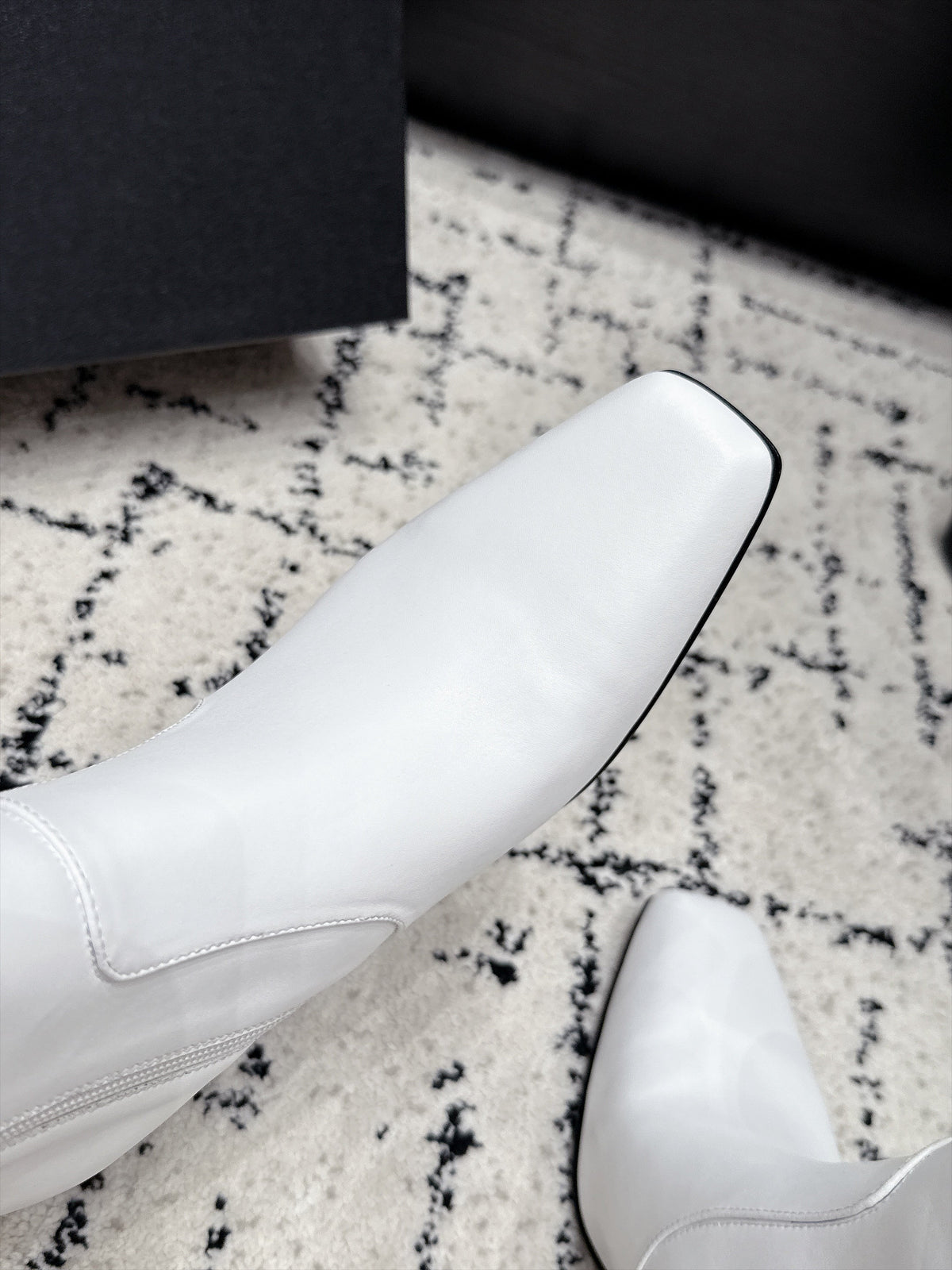 Chanel 2026 Square Toe Ankle Boots 75mm Leather 194410