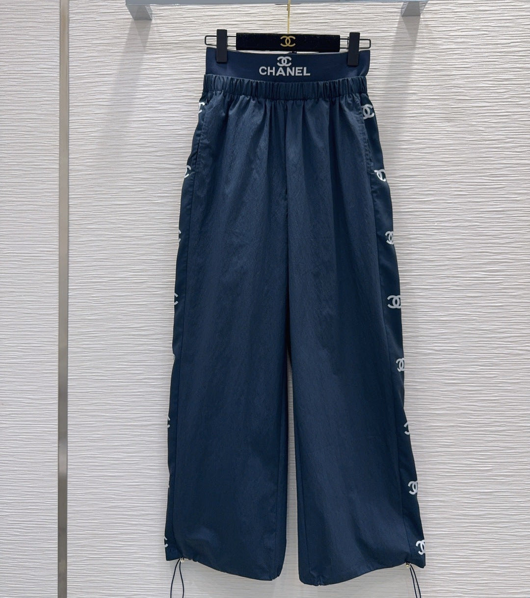 Chanel 2026 Wide-leg Trouser With Waistband Cotton Nylon 827713