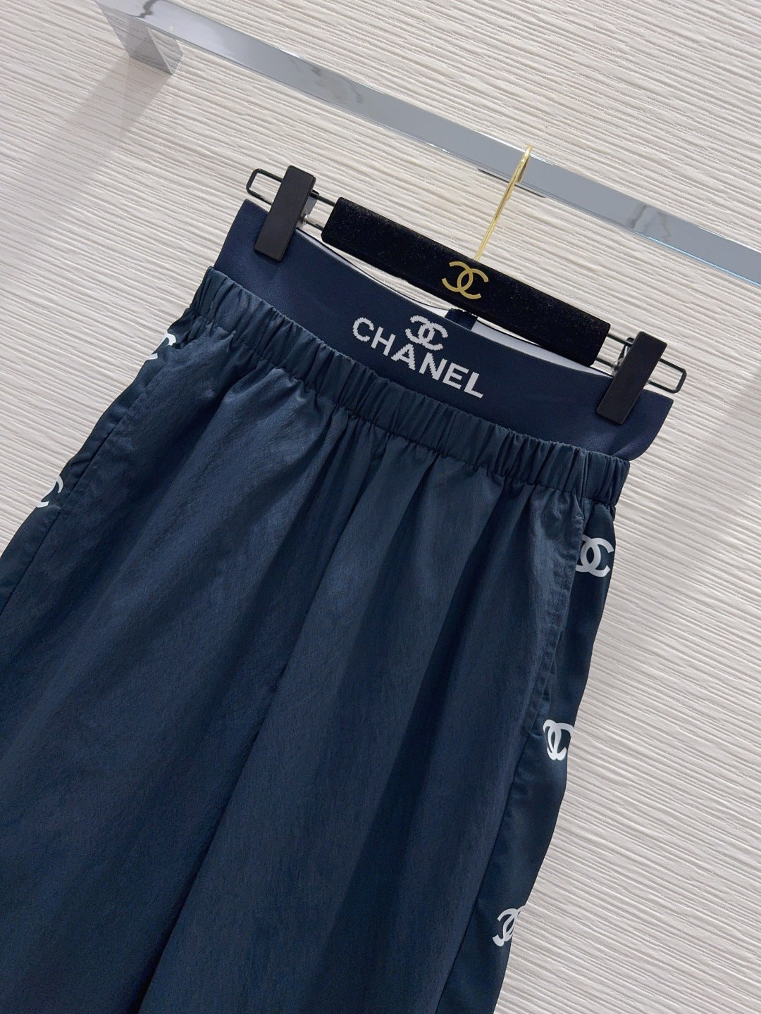 Chanel 2026 Wide-leg Trouser With Waistband Cotton Nylon 827713