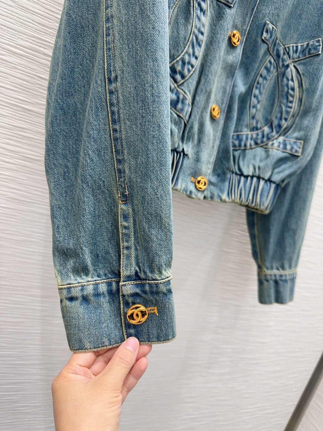Chanel 2026 Large Double C Jacket Blue Cotton 426352