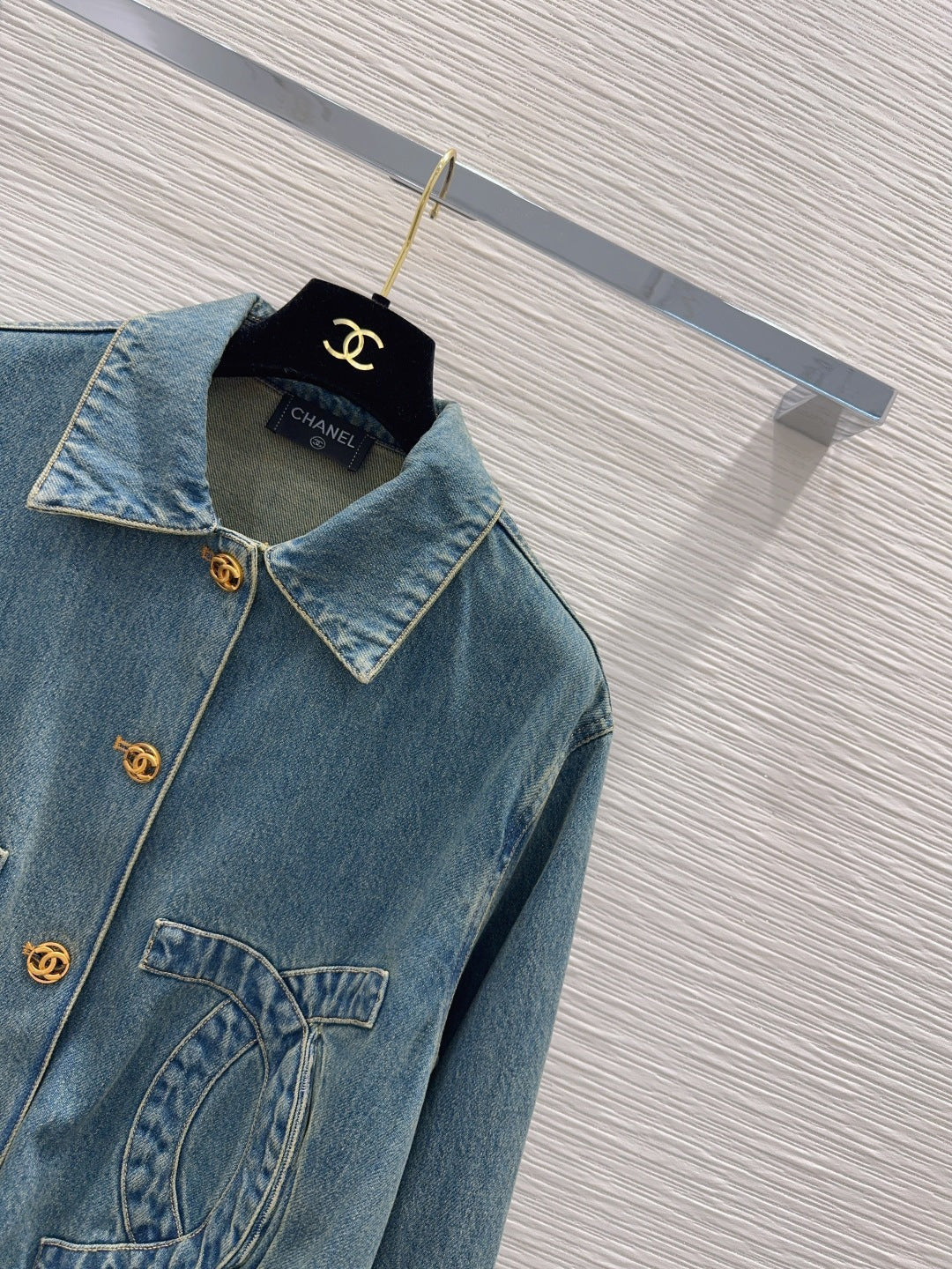 Chanel 2026 Large Double C Jacket Blue Cotton 426352