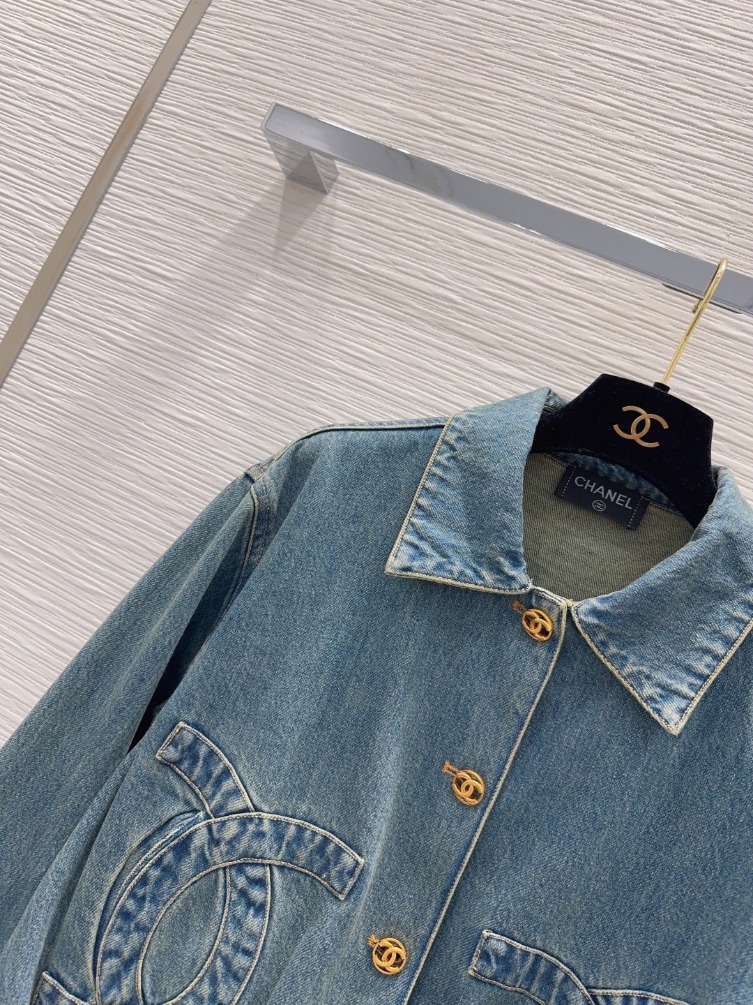 Chanel 2026 Large Double C Jacket Blue Cotton 426352