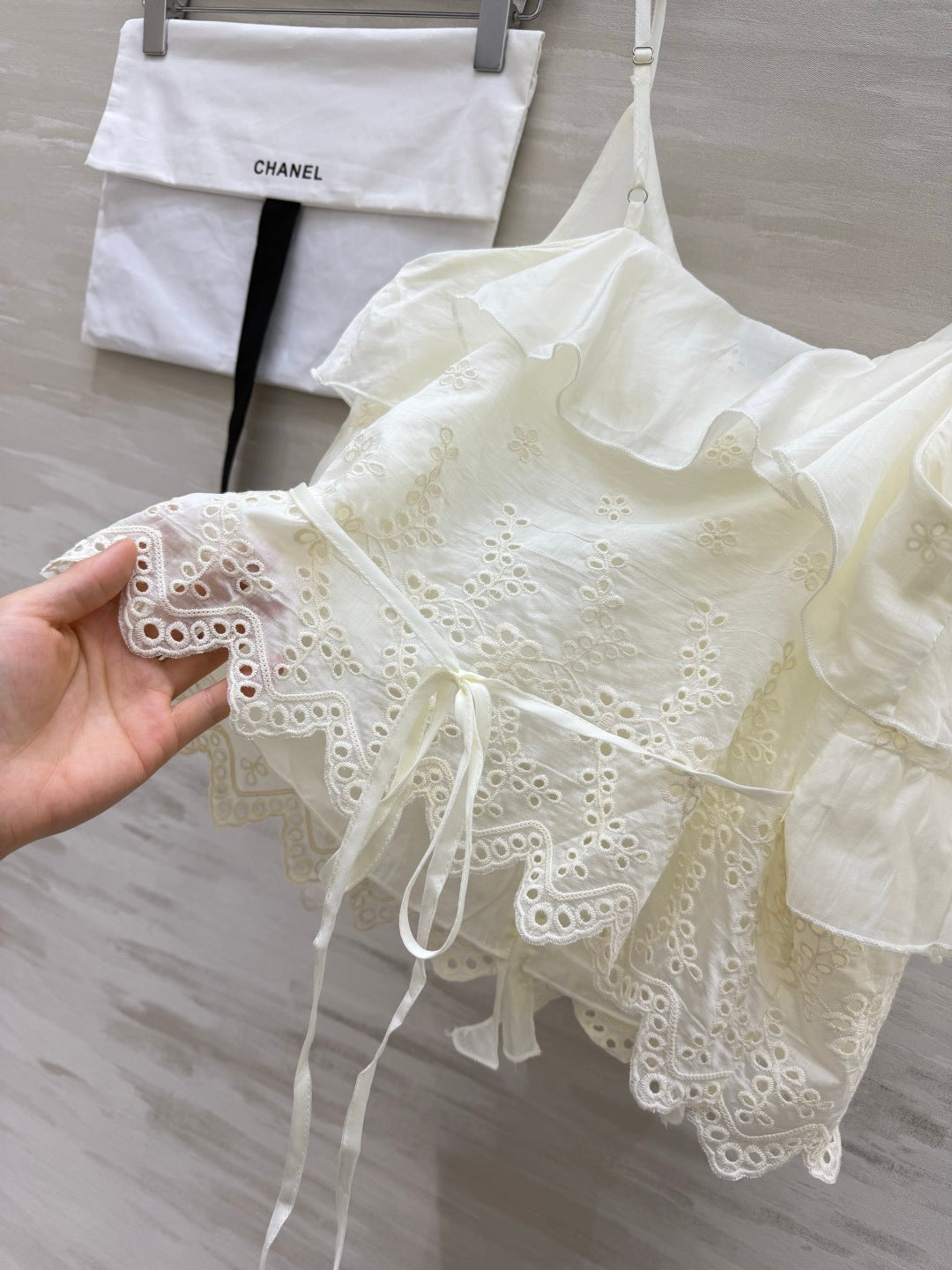 Chanel 2026 Tank Top Cream Cotton 402343