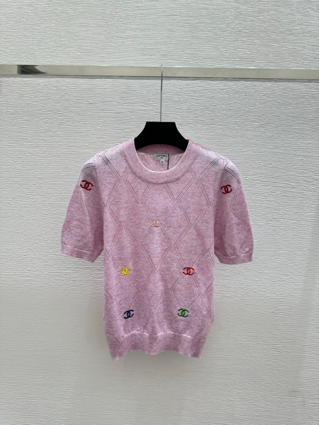Chanel 2026 Round Neck Knitted Short Sleeve Wool 132741