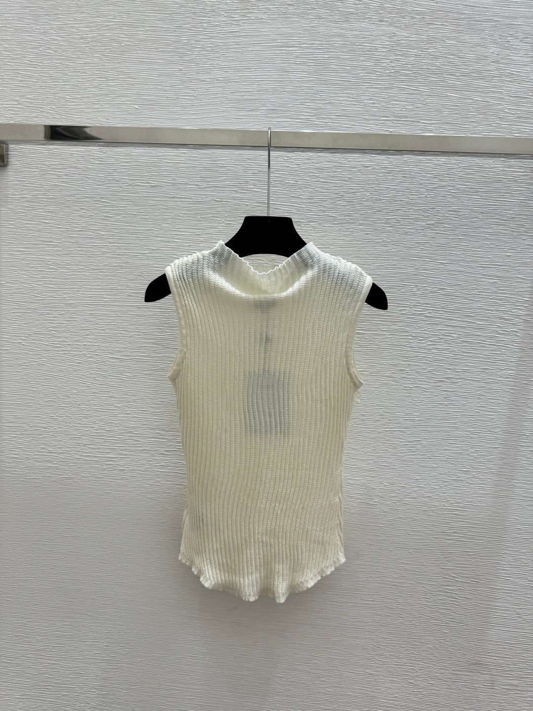 Chanel 2026 Floral Turtleneck Knitted Vest Wool 200735