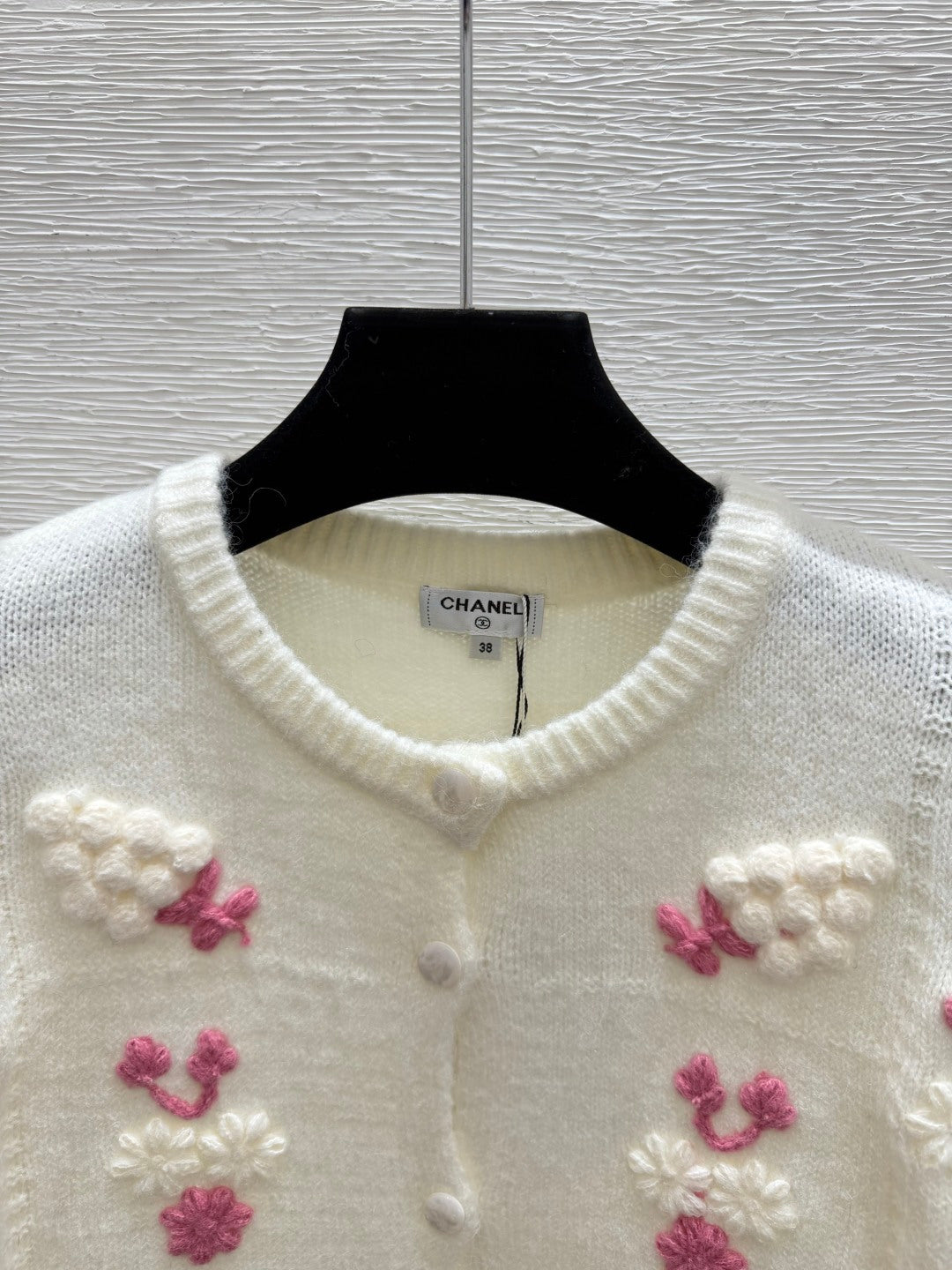 Chanel 2026 Floral Knitted Long Sleeve Cardigan Wool 259254