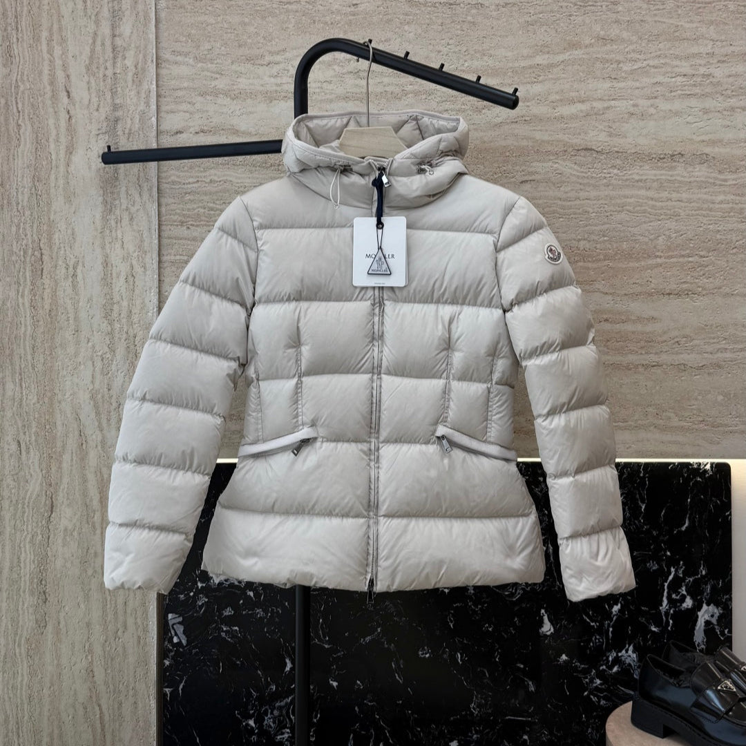 Moncler 25 Jacket White Polyester And Goose Feathers 301515