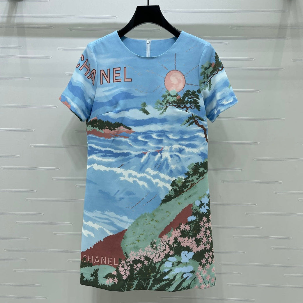 Chanel 2026 Dress Blue Polyeste 401576