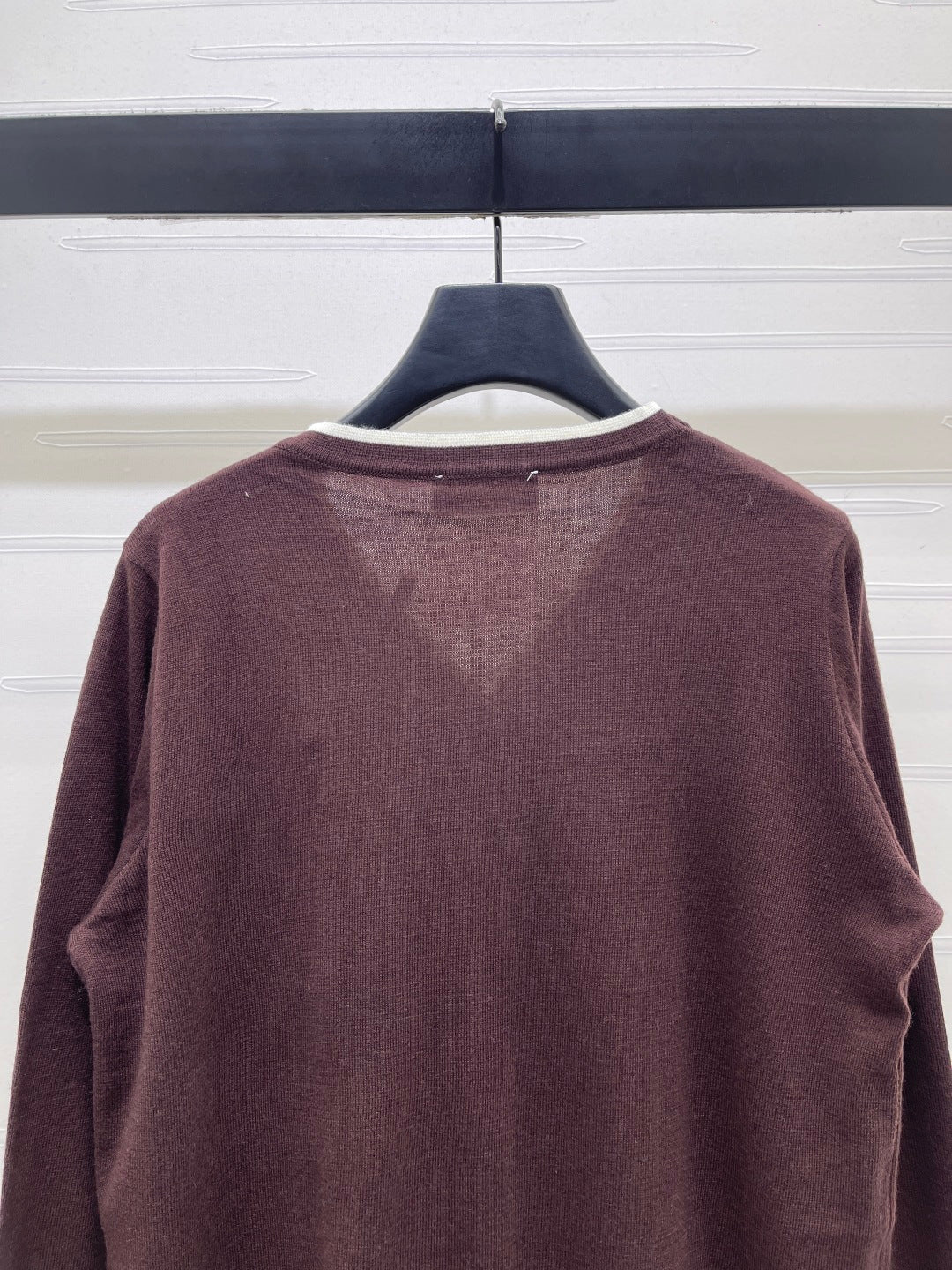 Hermes 2026 V-neck Printed Knit Long-sleeved Cardigan Wool 417078