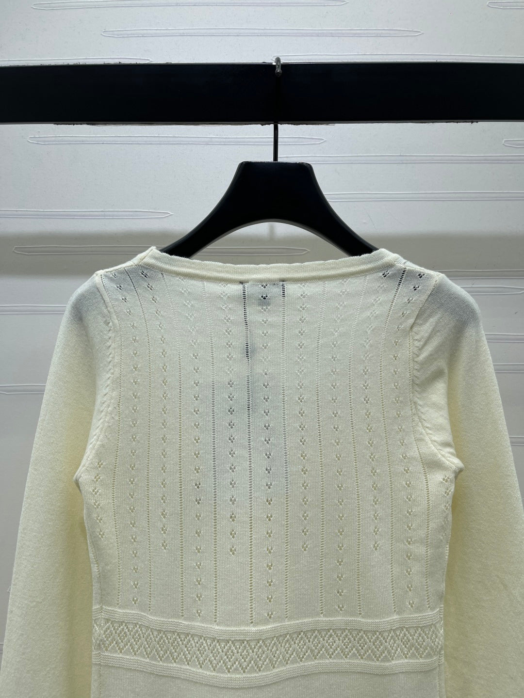 Chanel 2026 Square Knit Long-sleeved Top Wool 292169