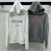 Celine 2026 Long-Sleeve Hooded Sweater Wool 430333