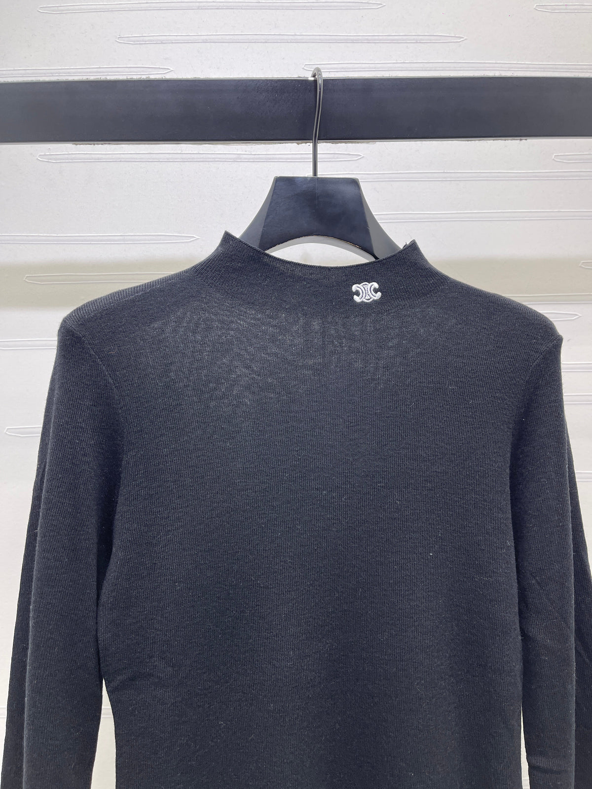 Celine 2026 High-Neck Long-Sleeved Top Knit 430334