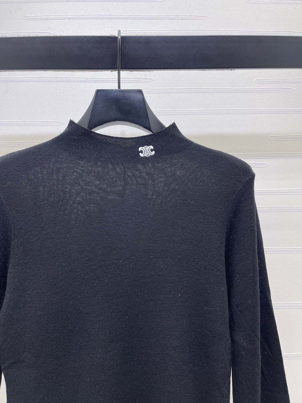 Celine 2026 High-Neck Long-Sleeved Top Knit 430334