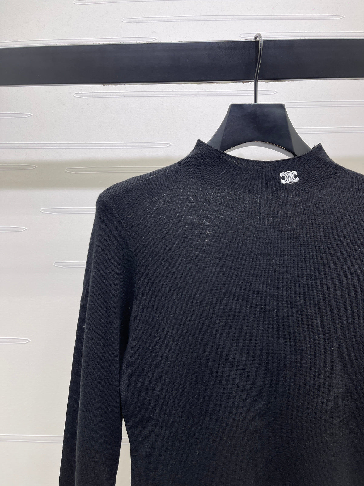 Celine 2026 High-Neck Long-Sleeved Top Knit 430334