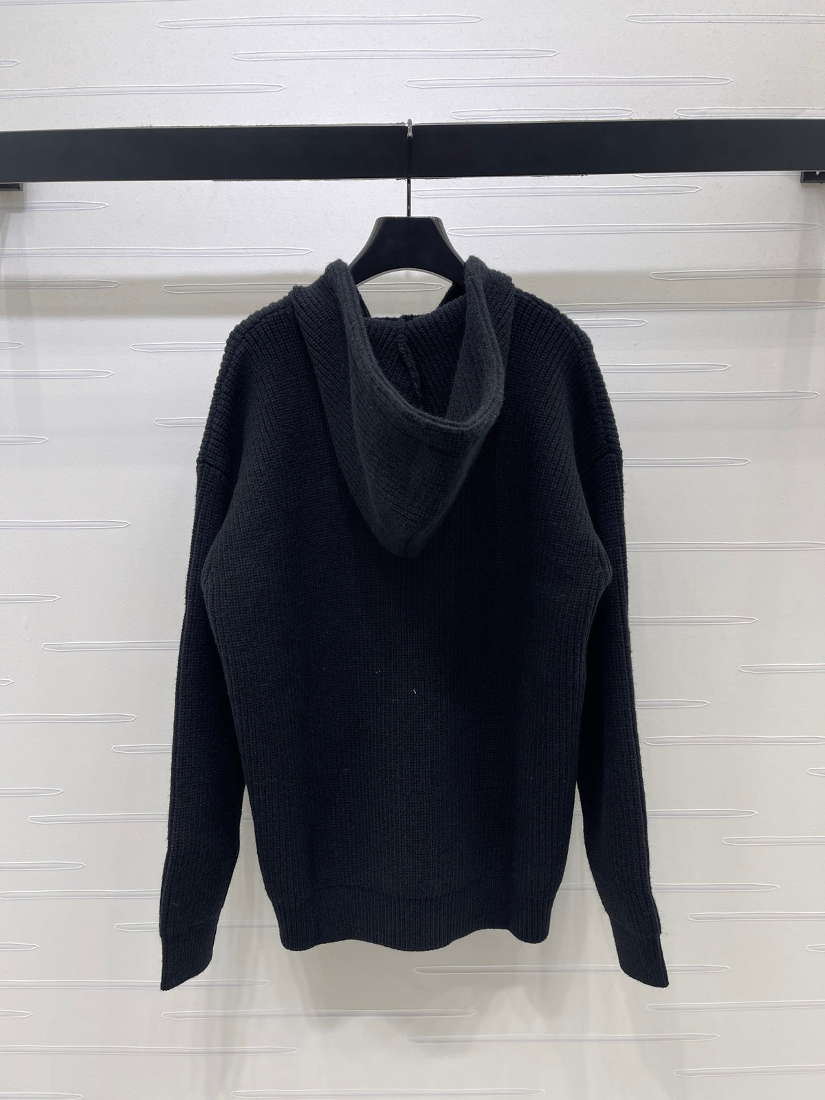 Celine 2026 Hooded Cardigan Ribbed Wool 430322