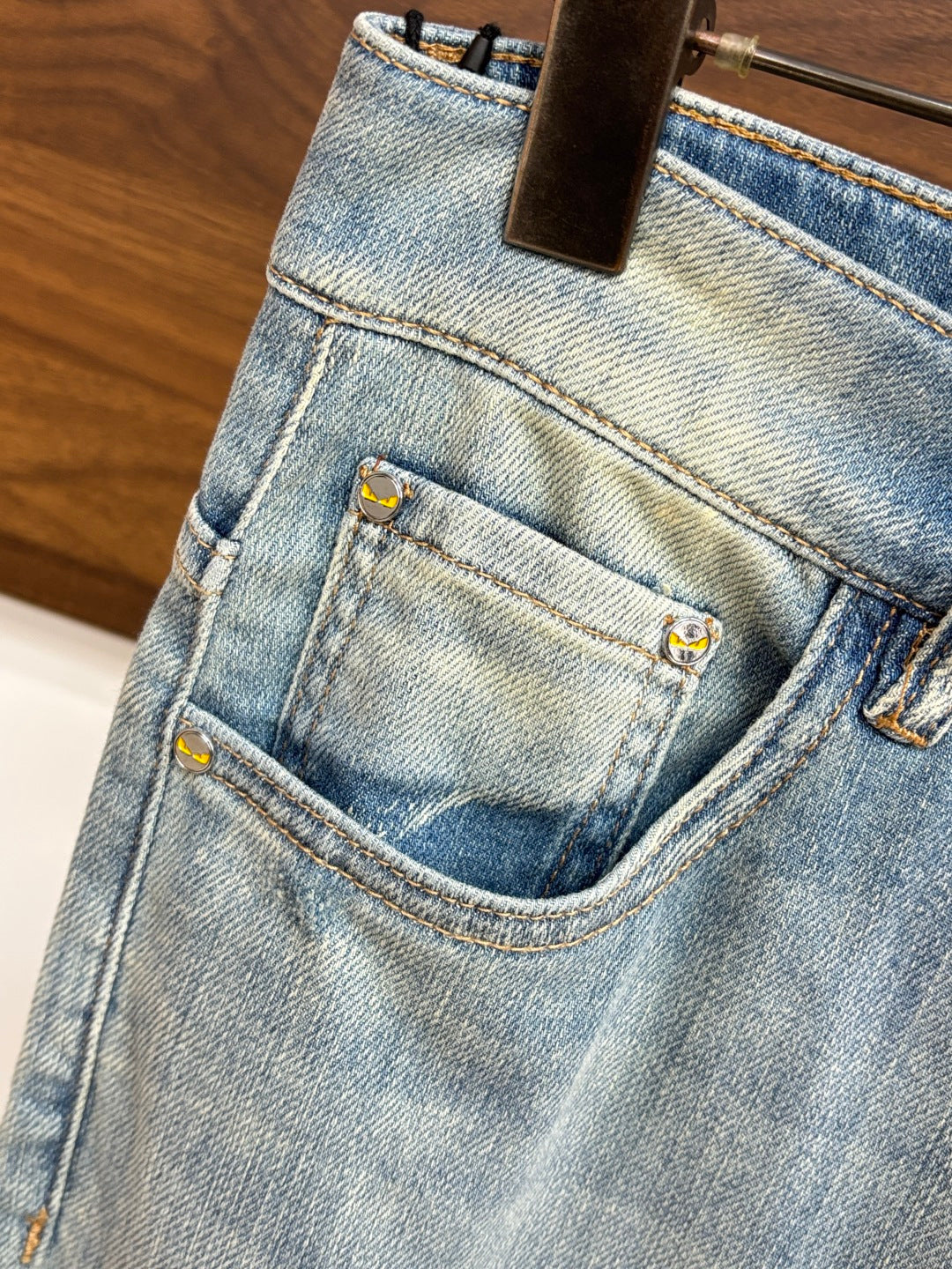 Fendi 2026 Men's Jeans Light Blue Denim 825236
