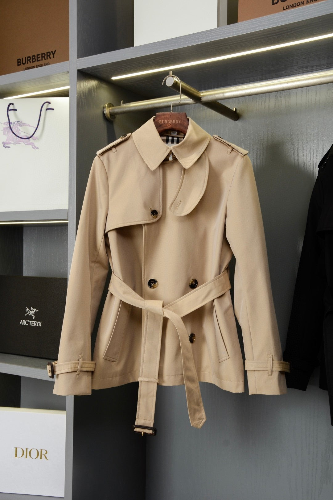 Bur 25 Short Trench Coat Cotton 235676