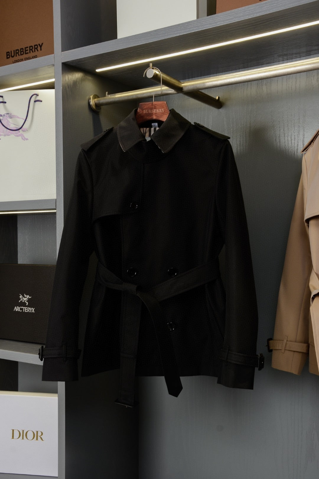 Bur 25 Short Trench Coat Cotton 235676