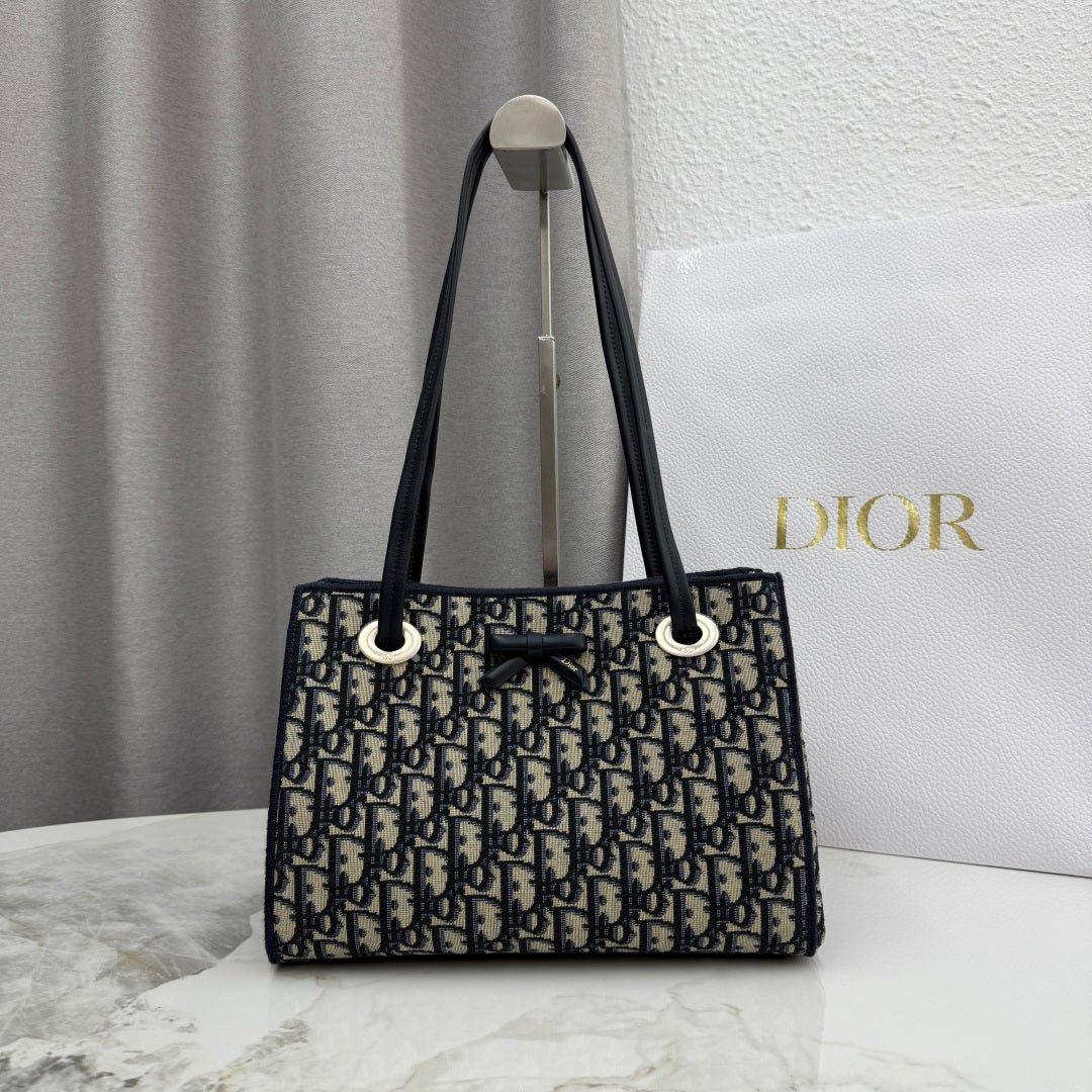 Dior 2026 Promenade Bag 27cm Canvas Suede Leather