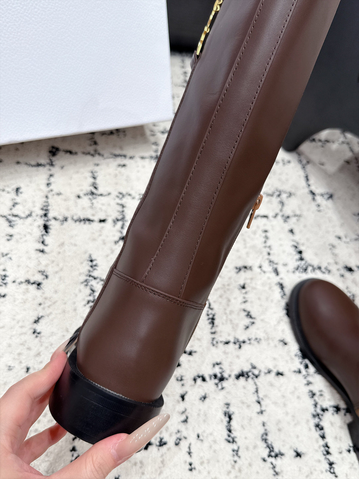 Dior 2026 Diorly Boots Brown Shiny Cowhide 139303