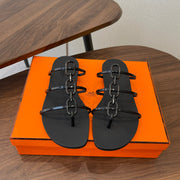 HM 26ss Pig Nose Sandals Black Rubber 624767