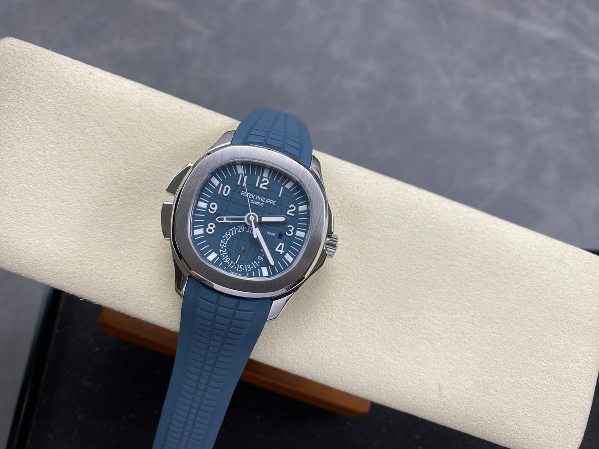 Patek Philippe Aquanaut Travel Time 40mm Blue Dial Steel Case