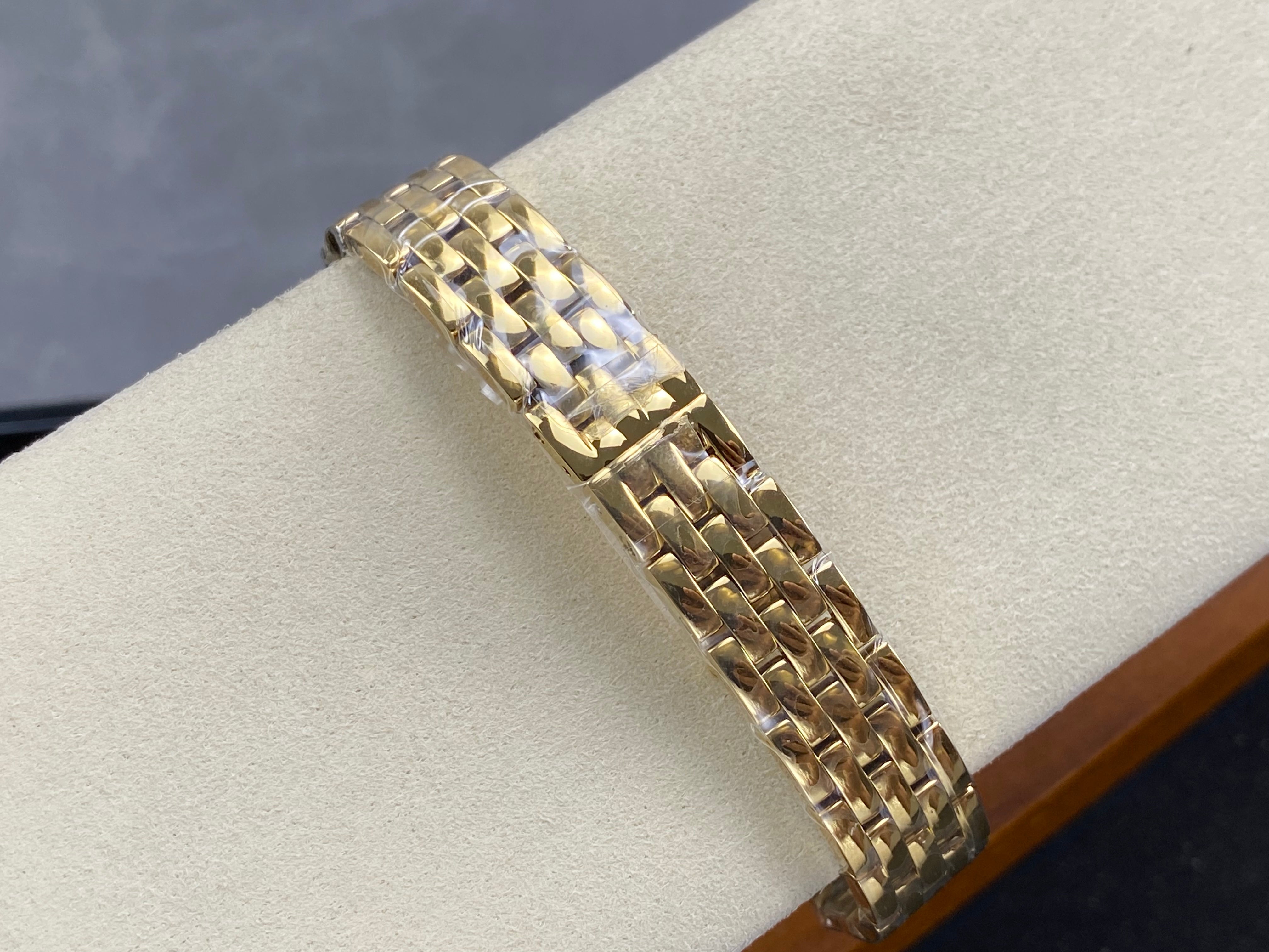 Cartier Panthère  37mm White Diamond Dial Gold Diamond Bezel