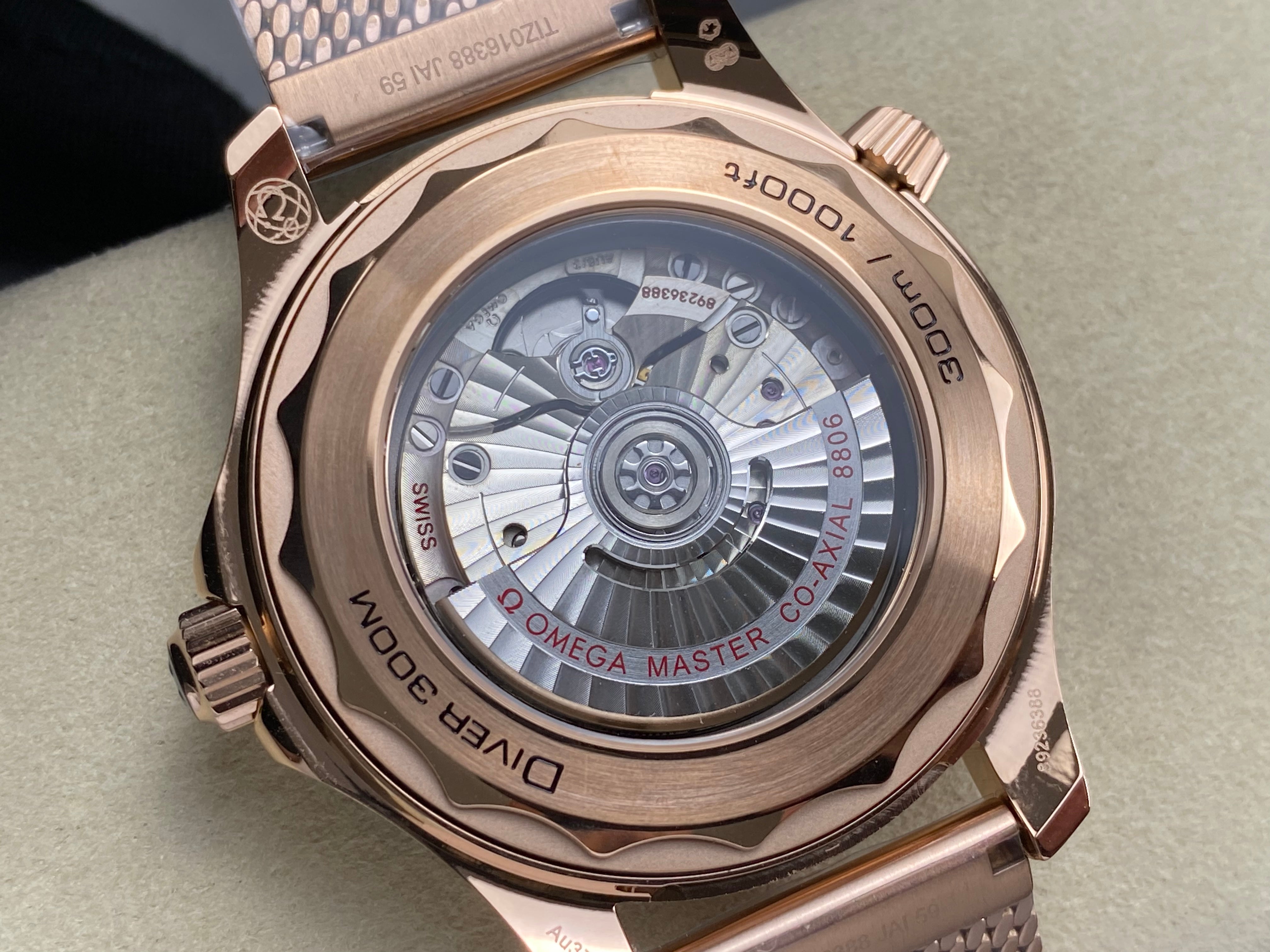 Omega Seamaster Diver 300M Rose Gold 42mm Watch