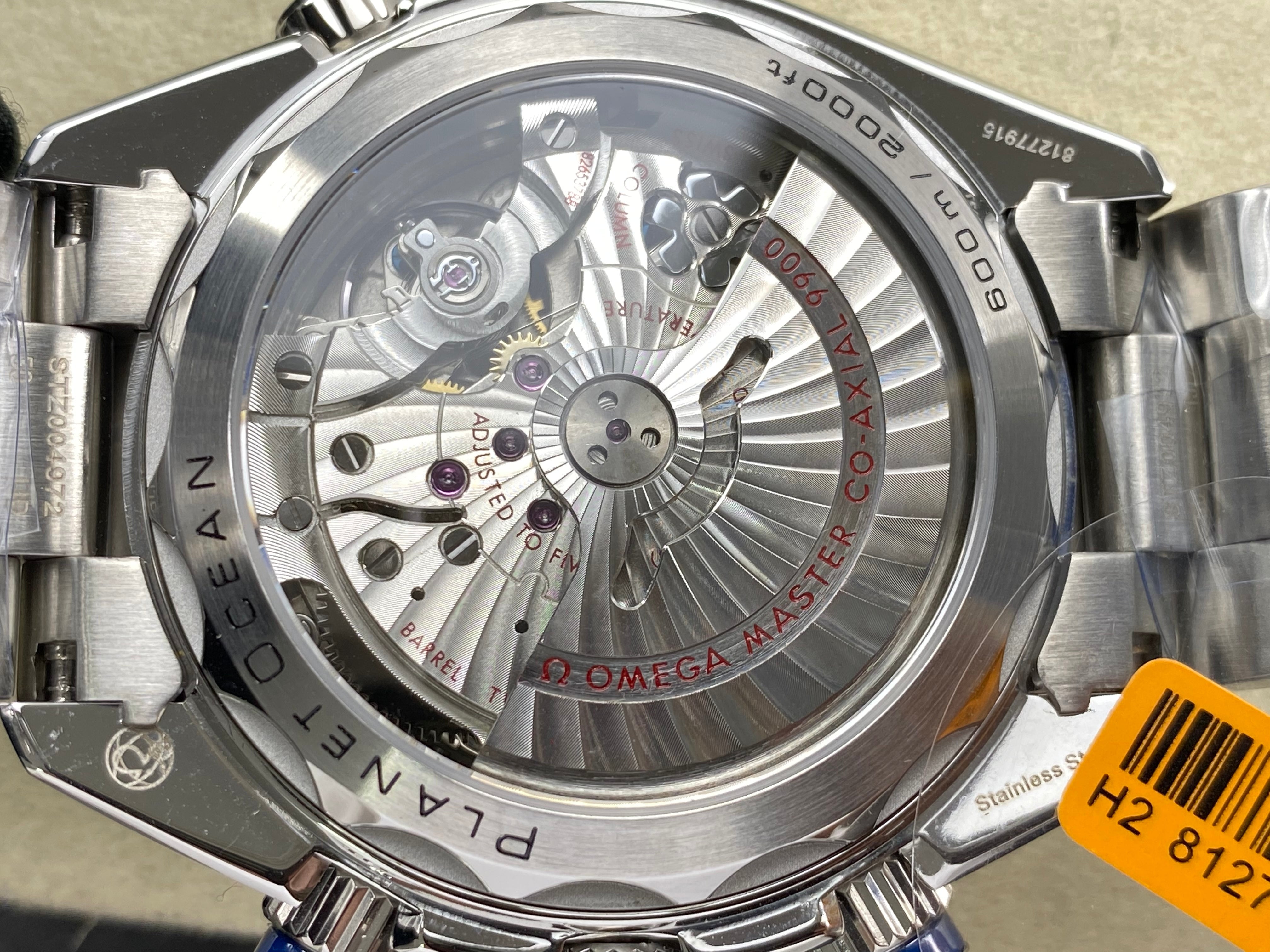 Omega Seamaster 46mm Black Dial Black Orange Bezel Steel