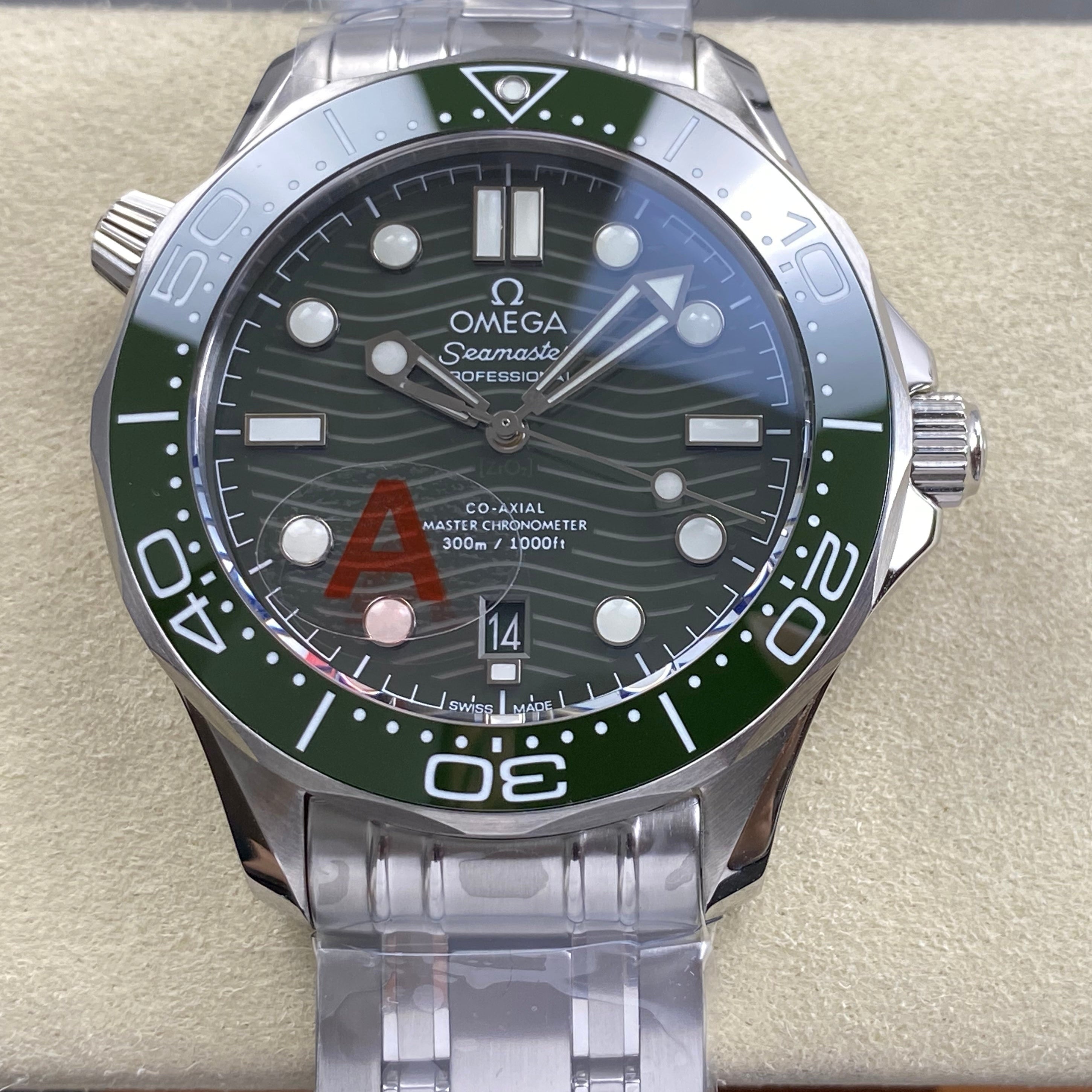 Omega Seamaster Diver 300 M Green Dial Watch