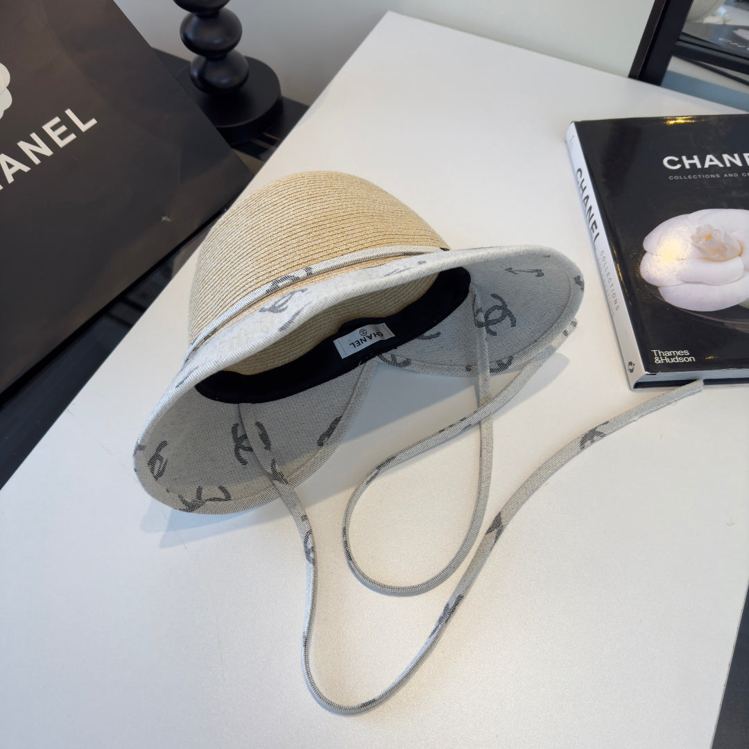 Chanel Bucket Hat With CC Logo Pattern 279627