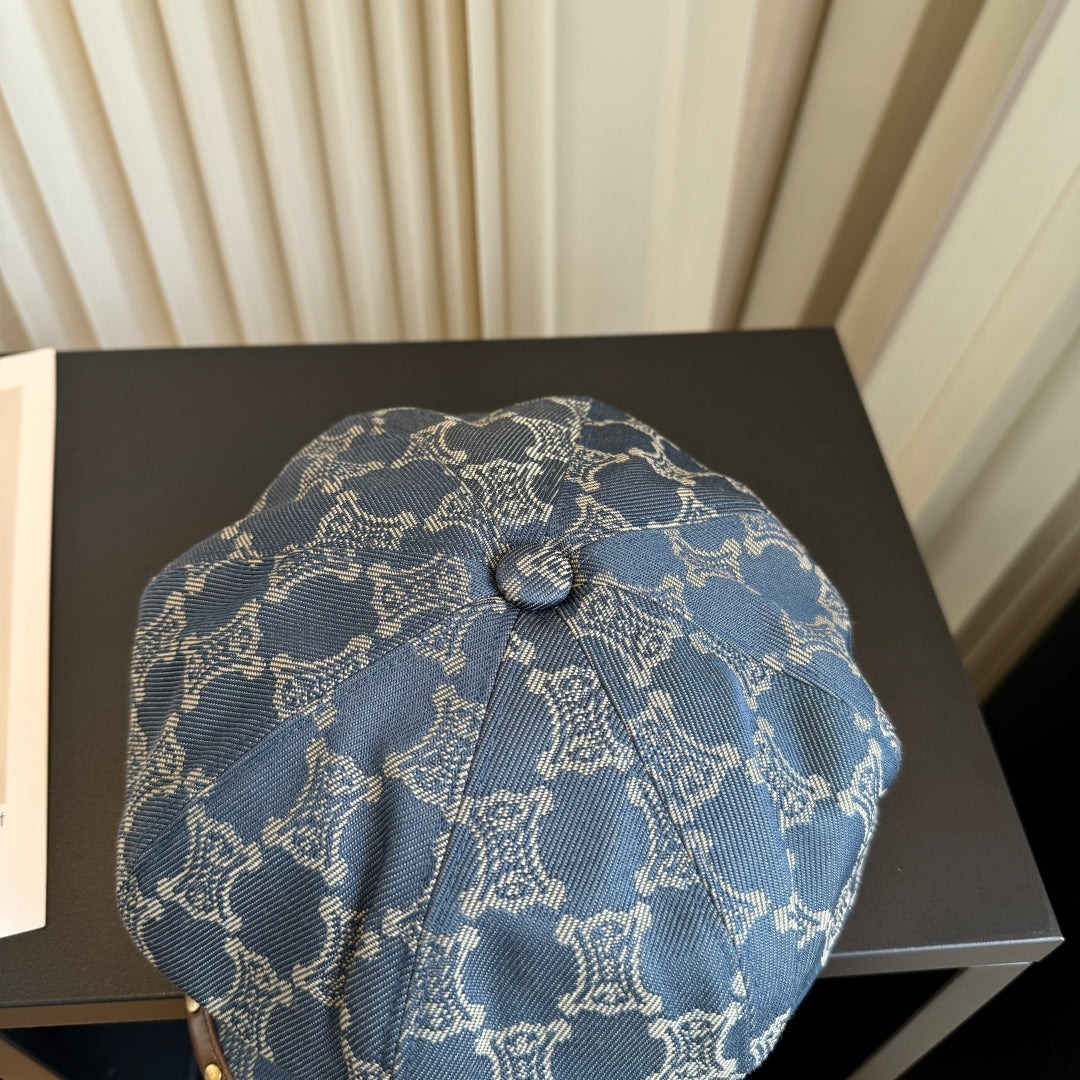 Celine Macadam Newsboy Cap 425666