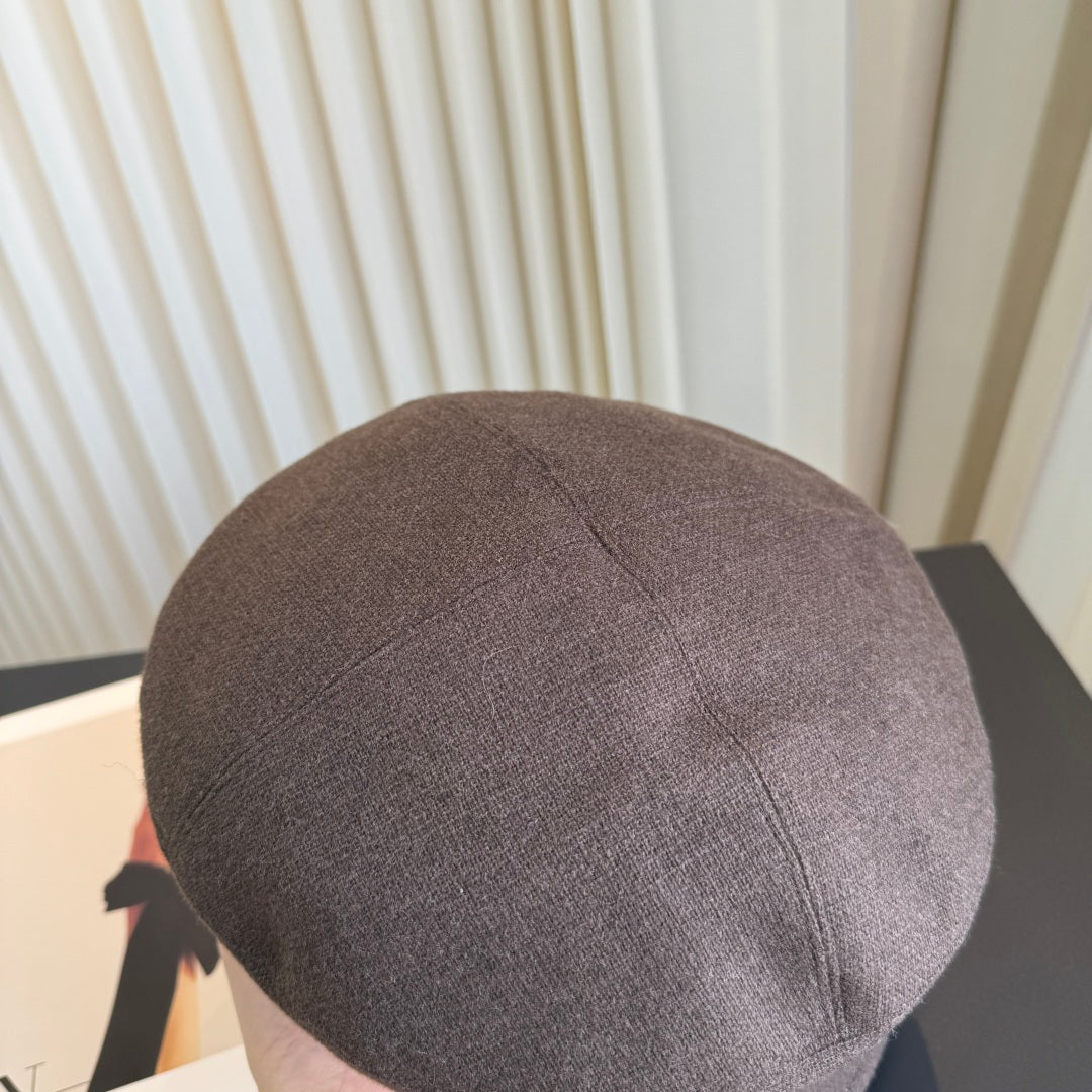 Chanel Dark Brown Felt Beret 425650