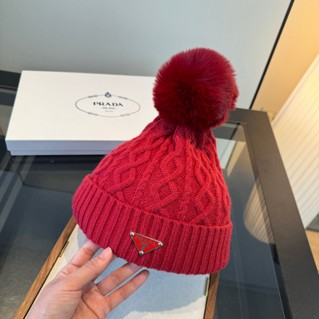 Prada Knitted Beanie 477680