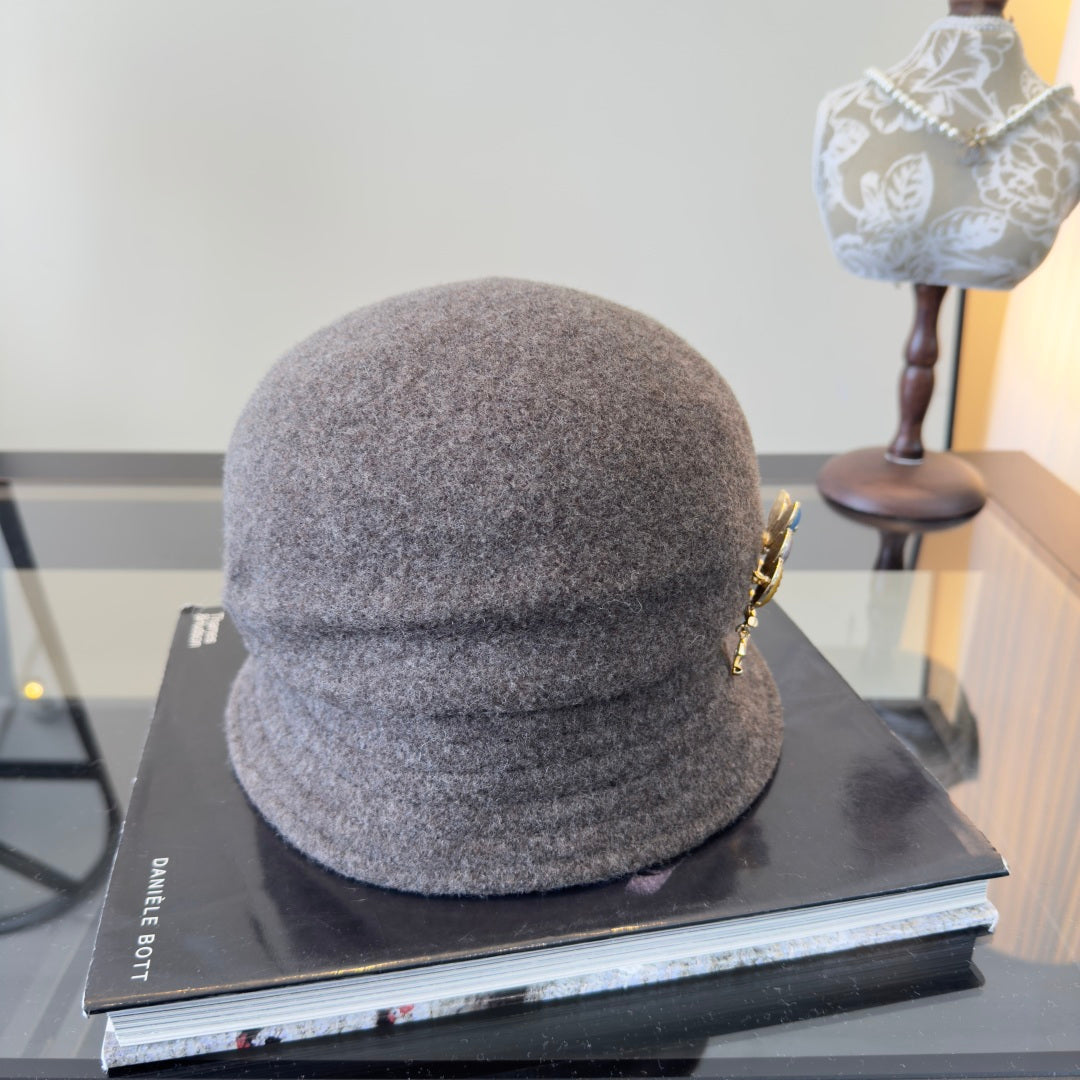 Chanel Felt Bucket Hat 491525