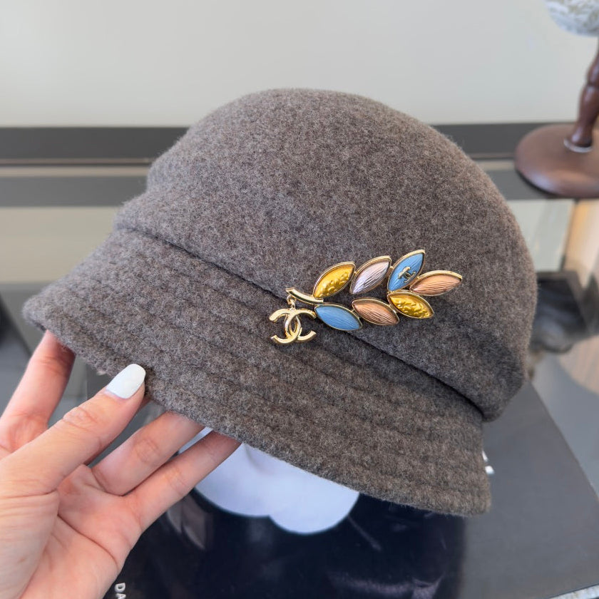 Chanel Felt Bucket Hat 491525